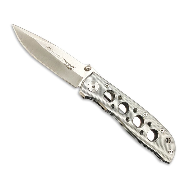 Smith&Wesson(スミス&ウェッソン) エクストリーム･オプス 105 シルバー 直刃 CK105H フォールディングナイフ