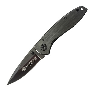 【送料無料】Smith&Wesson(スミス&ウェッソン) エグゼクティブ 110 ブラック 直刃 ブラック CK110B