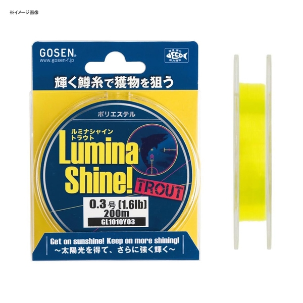 ゴーセン(GOSEN) ルミナシャイントラウト 200M GL1010Y04 ルアー用ポリエステルライン