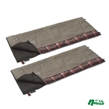 ロゴス(LOGOS) 丸洗いスランバーシュラフ･2×2【お得な2点セット】 R12AH008 スリーシーズン用