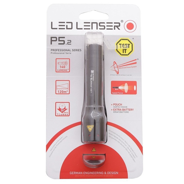 LED LENSER(レッドレンザー) Ledlenser P5.2 フラッシュライト Blister 最大140ルーメン 単三電池式 9605 ハンディライト