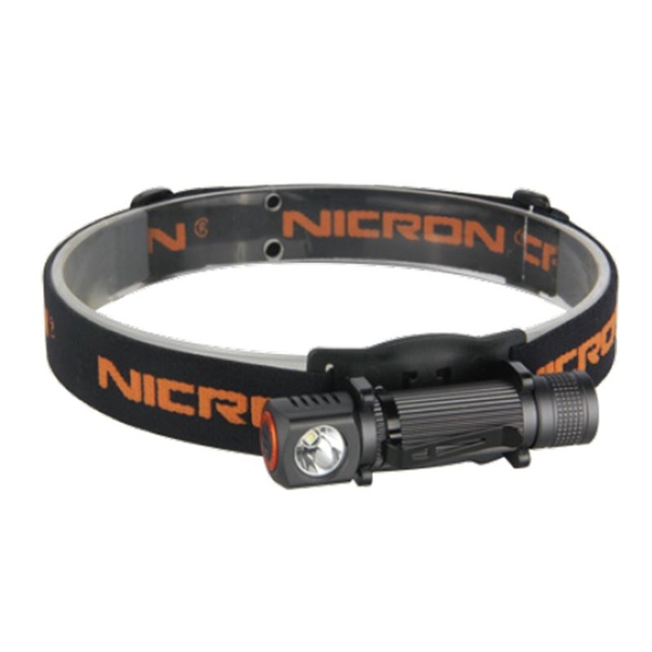 ニクロン(Nicron) 脱着式ヘッドライト 130ルーメン 充電式 H10R ヘッドランプ