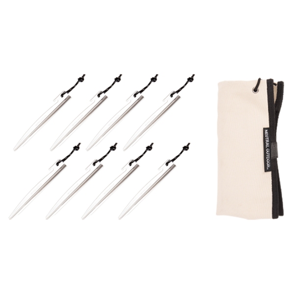 NEUTRAL OUTDOOR(ニュートラル アウトドア) NT-PG02 GEアルミペグ 8pcs set 36408 ペグ