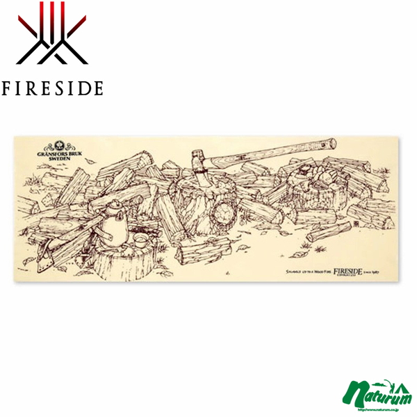 ファイヤーサイド(Fireside) 絵画手ぬぐい グレンスフォシュブルーク 82001 その他便利小物