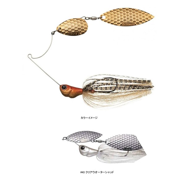 エバーグリーン(EVERGREEN) Dゾーン TW(タンデムウィローリーフ)   スピナーベイト