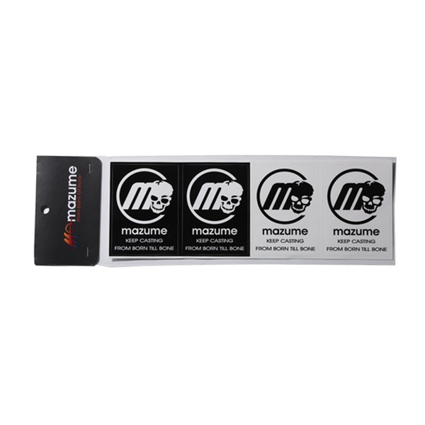 MAZUME(マズメ) スカルmロゴステッカー MZAS-378-01 ステッカー