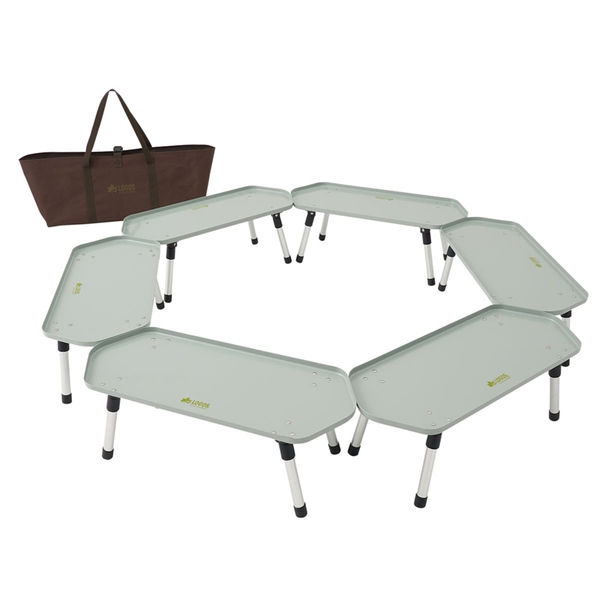 ロゴス(LOGOS) 六角囲炉裏ラックテーブル 81064138 バーベキューテーブル