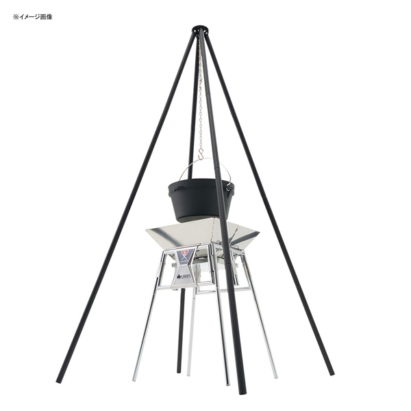 ロゴス(LOGOS) アイアンクワトロハイポッド 81064135 BBQ&七輪&焚火台アクセサリー