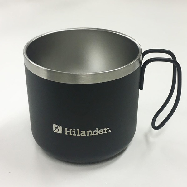 Hilander(ハイランダー) ダブルステンレスマグカップ350 UE-3483 ステンレス製マグカップ