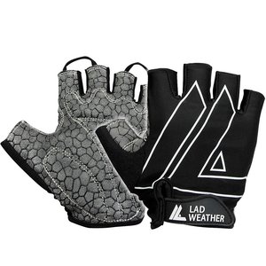 LAD WEATHER(ラドウェザー) サイクルグローブ ハーフフィンガー 手袋/自転車 ladgloves003bk-xl サイクルグローブ(手袋)