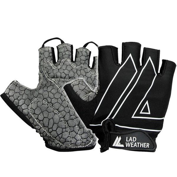 LAD WEATHER(ラドウェザー) サイクルグローブ ハーフフィンガー 手袋/自転車 ladgloves003bk-xl サイクルグローブ