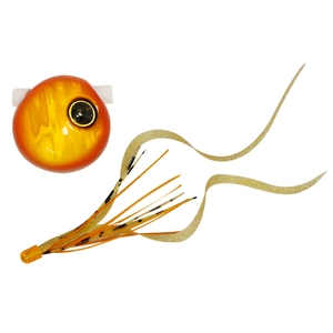 ジャッカル(JACKALL) 鉛式ビンビン玉スライド 45g F177 オレンジゴールド/イカナゴカーリーT+ ジャッカル(JACKALL) 鉛式ビンビン玉スライド 45g F177 オレンジゴールド/イカナゴカーリーT+