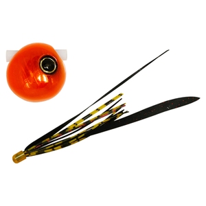 ジャッカル(JACKALL) 鉛式ビンビン玉スライド 80g F182 オレンジオレンジ/真っ黒レッドT+ ジャッカル(JACKALL) 鉛式ビンビン玉スライド 80g F182 オレンジオレンジ/真っ黒レッドT+