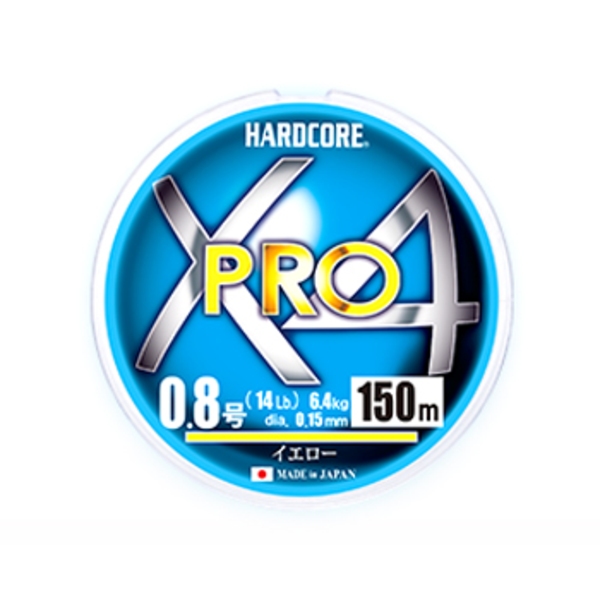 デュエル(DUEL) HARDCORE X4 PRO(ハードコア X4プロ) 150m H3861-Y シーバス用PEライン