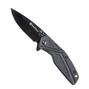Smith＆Wesson(スミス＆ウェッソン) フォールディングナイフ 直刃 刃長９０ｍｍ ブラック 1084308