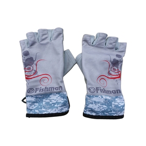 Fishman（フィッシュマン） 夏用５フィンガーレスグローブ Ｍ グレー GB-201802