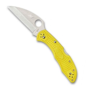 【送料無料】Spyderco(スパイダルコ) ソルト２ ウォーンクリフ Ｈ-１ 直刃 刃長（７４ｍｍ） ＹＬ（イエロー） C88PWCYL2