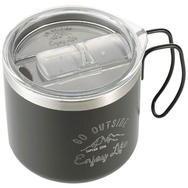 キャプテンスタッグ(CAPTAIN STAG) モンテ Wステンレスマグカップ用フラップ(マグ用フタ) UE-4911 ステンレス製マグカップ