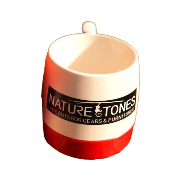 ネイチャートーンズ(NATURE TONES) DINEX NATURETONESロゴ マグカップ DI-NT-W/R メラミン&プラスティック製カップ