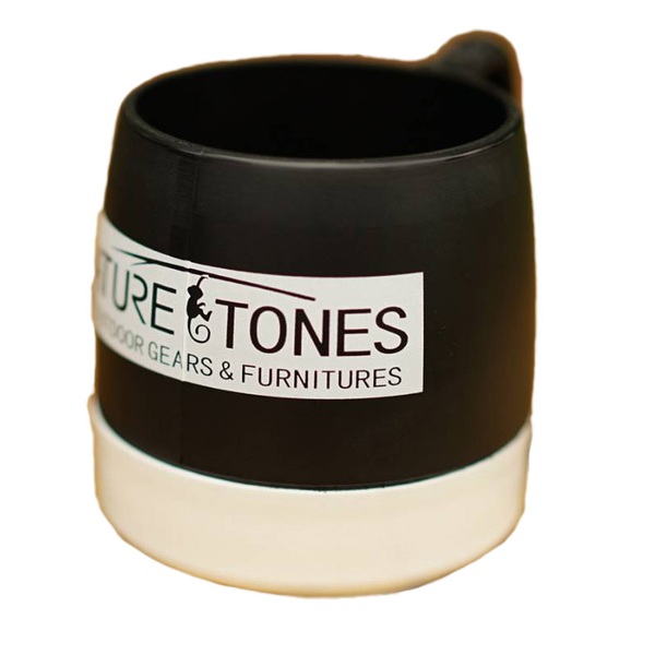 ネイチャートーンズ(NATURE TONES) DINEX NATURETONESロゴ マグカップ DI-NT-B/W メラミン&プラスティック製カップ