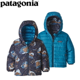 パタゴニア(patagonia) ベビー リバーシブル ダウン セーター フーディ 61371 防寒ジャケット(キッズ/ベビー)