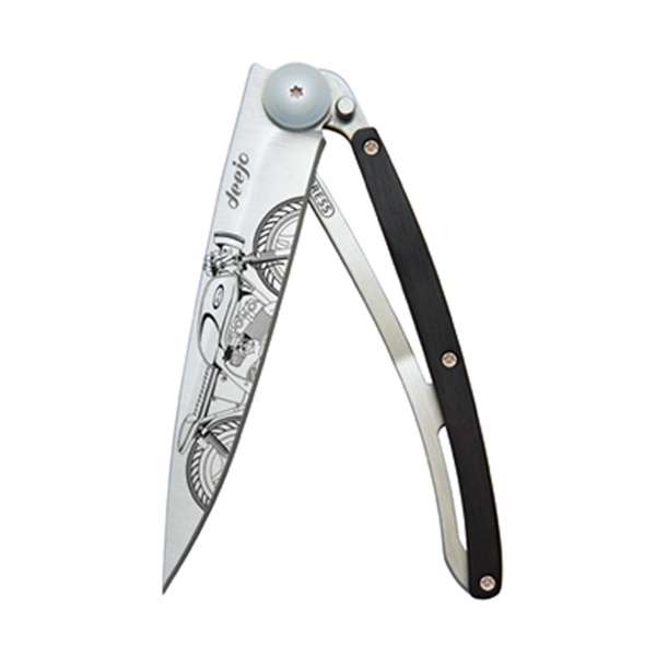 deejo(ディージョ) tatoos 37g Cafe Racer-Ebony DJ-1208 フォールディングナイフ