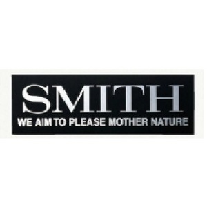 スミス(SMITH LTD) スミスロゴ銀ツヤステッカーS