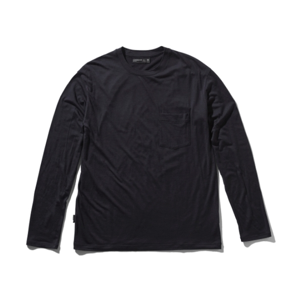 Tシャツ/カットソー(七分/長袖)アイスブレーカー　メリノウール　ポケット　ロンT IT61770