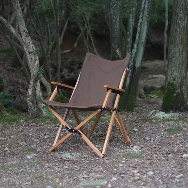 アノバ(ANOBA) ウッドハイバックチェア コットン AN004 折り畳みチェア