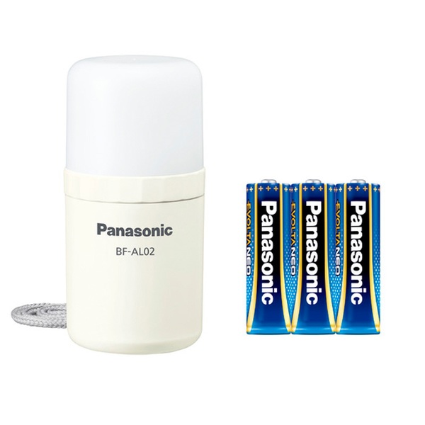 パナソニック(Panasonic) 乾電池エボルタNEO付き LEDランタン 最大22ルーメン 単三電池式 BF-AL02K-W 電池式