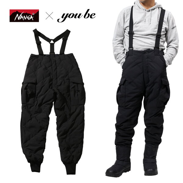 ナンガ(NANGA) ( NANGA×you beコラボ企画)DOWN CARGO PANTS(ダウン カーゴ パンツ) NMNDZE1 フィッシングパンツ