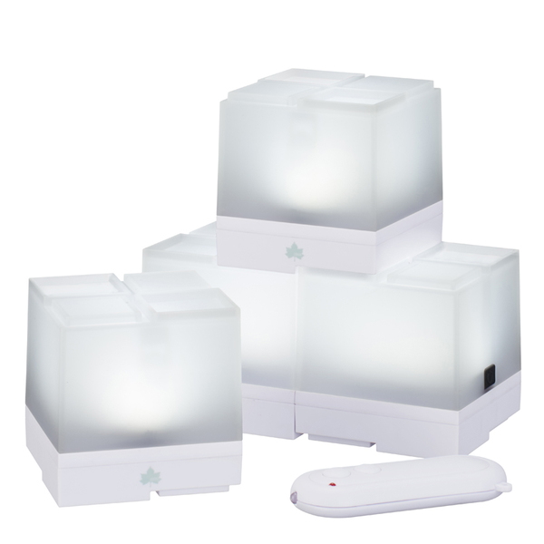 ロゴス(LOGOS) リモコンブロックライト(4pcs) 最大240ルーメン 単四電池式 74175011 電池式