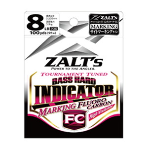 ラインシステム ZALT's INDICATOR(ザルツ インディケーター) フロロカーボン 82m 4号/16LB ナチュラル×ピンク Z3116E