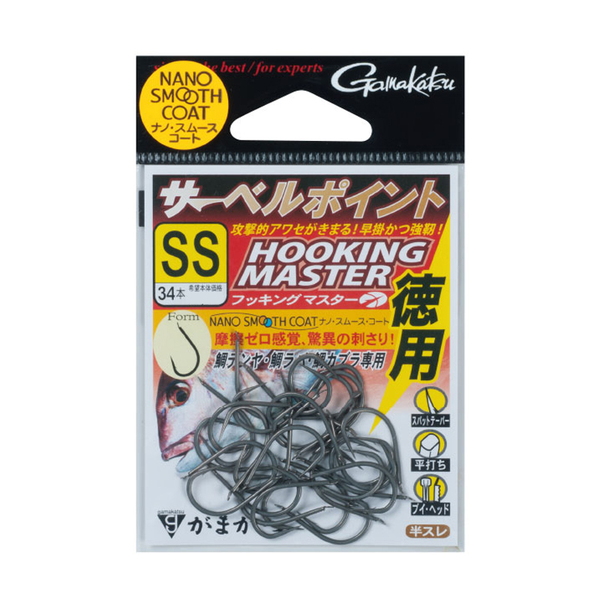 がまかつ(Gamakatsu) バラ 徳用 サーベルポイント フッキングマスター 68531-0.5-0 シングルフック