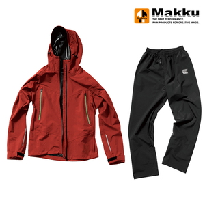 【送料無料】マック(Makku) アークライトレインスーツ M レッド AS-300