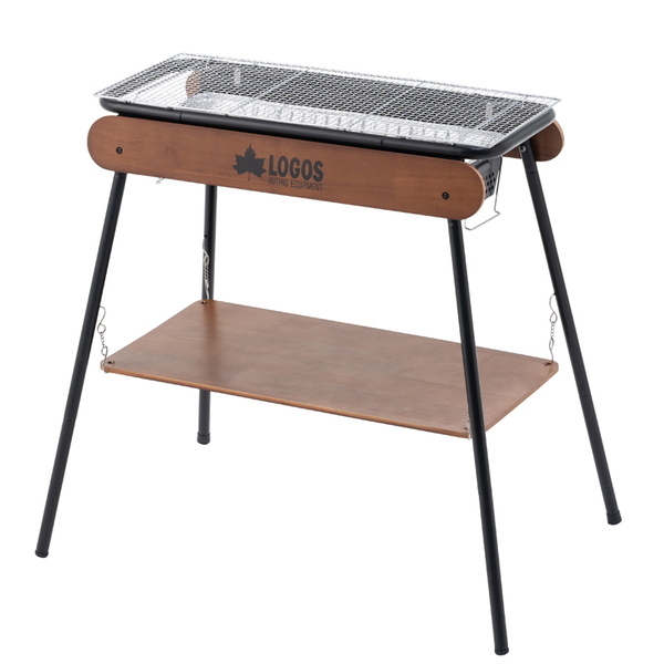 ロゴス(LOGOS) eco-logosave アイアンウッドグリル/80XL(天板･収納バッグ付) 81060120 BBQコンロ(脚付き)