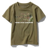 THE NORTH FACE(ザ･ノース･フェイス) S/S CAMO LOGO TEE(ショートスリーブ カモ ロゴ Tシャツ) Kid’s NTJ31992 半袖シャツ(ジュニア/キッズ/ベビー)