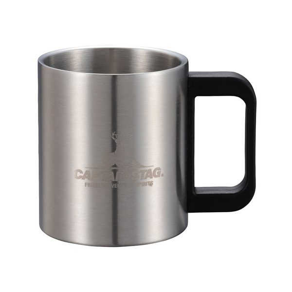 キャプテンスタッグ(CAPTAIN STAG) NEWフリーダム Wステンマグカップ350 UH-2012 ステンレス製マグカップ