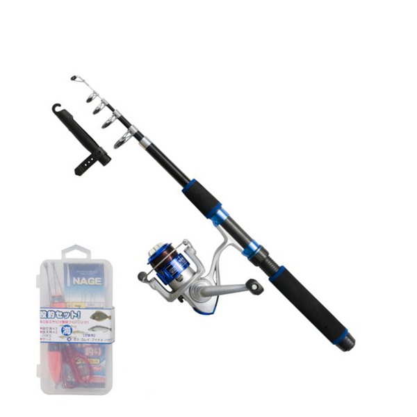 魚釣三昧 PGミニコンパクト ちょい投セットDX 165   振出投竿ガイド付き4.25m以下