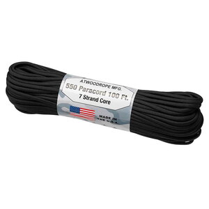 アットウッド ロープ MFG(Atwood Rope MFG) パラコード ブラック 44028