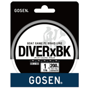 ゴーセン(GOSEN) DIVER×BK(ダイバーエックス ブラック) 200m GBD4B2010