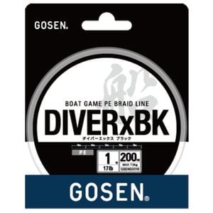 ゴーセン(GOSEN) DIVER×BK(ダイバーエックス ブラック) 200m GBD4B2025