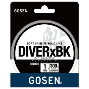 ゴーセン(GOSEN) DIVER×BK(ダイバーエックス ブラック) 300m GBD4B3010