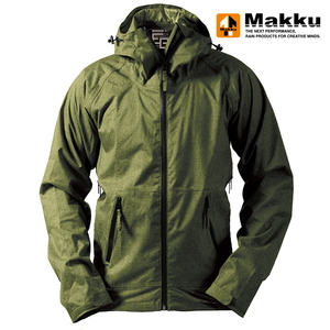マック(Makku) ＥＧ レインジャケット Ｓ ミックスグリーン AS-800