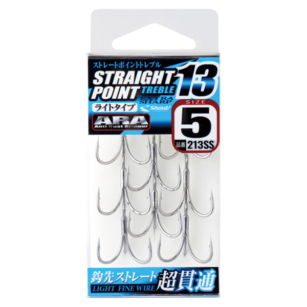 ささめ針(SASAME) ストレートポイントトレブル13   トリプルフック