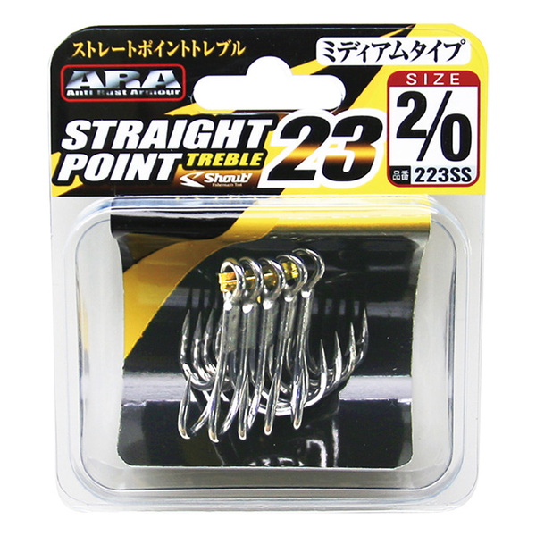 ささめ針(SASAME) ストレートポイントトレブル23   トリプルフック