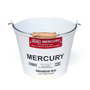 MERCURY(マーキュリー) ブリキバケツ ５Ｌ ホワイト ME048158