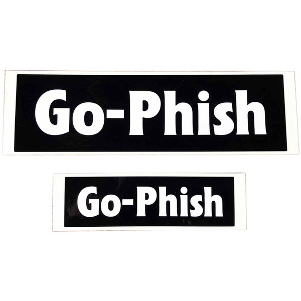 Go-Phish(ゴーフィッシュ) Go-Phishロゴステッカーセット2枚入   ステッカー