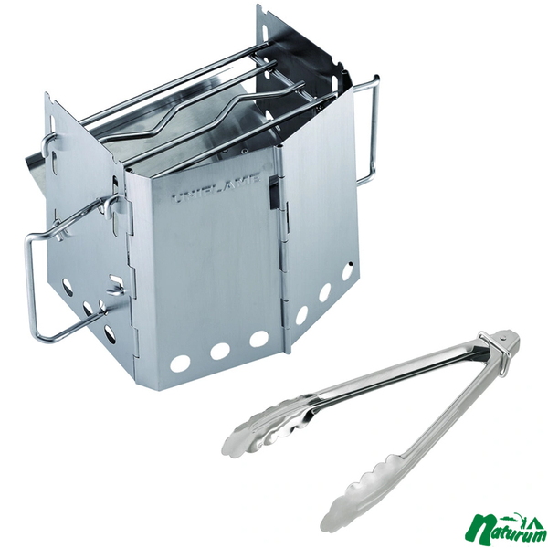 ユニフレーム(UNIFLAME) 《廃番》薪グリルsolo+UFミニトング240 【2点セット】 682999+615287 網､鉄板