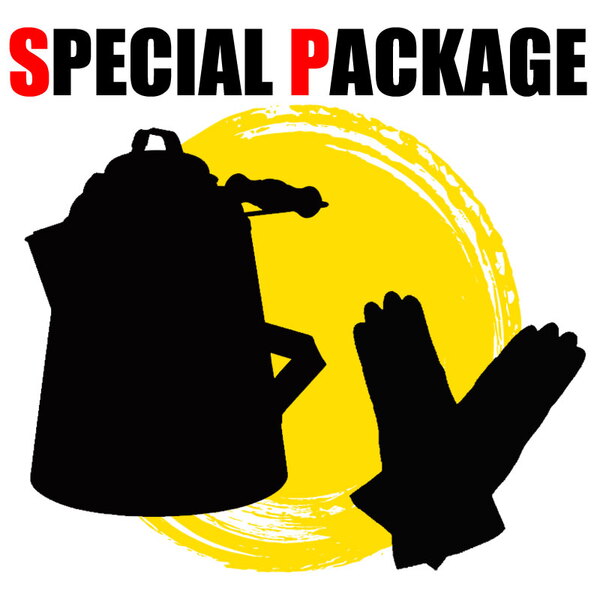 ナチュラム 風合い豊かな銅製ケトル+焚火必須品革製グローブ【お買い得(秘)パッケージ】   ケトル